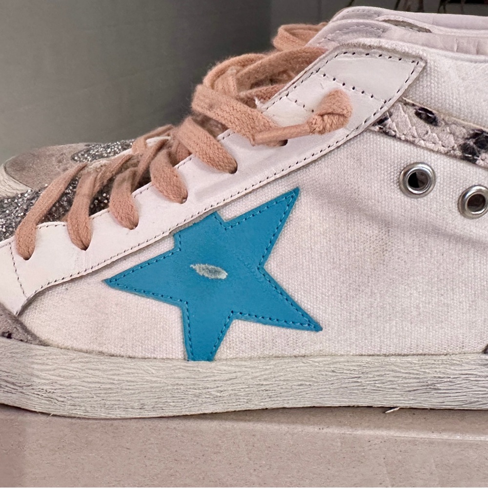 Golden Goose Glitter, Canvas, Suede, Python Mid S… - image 6